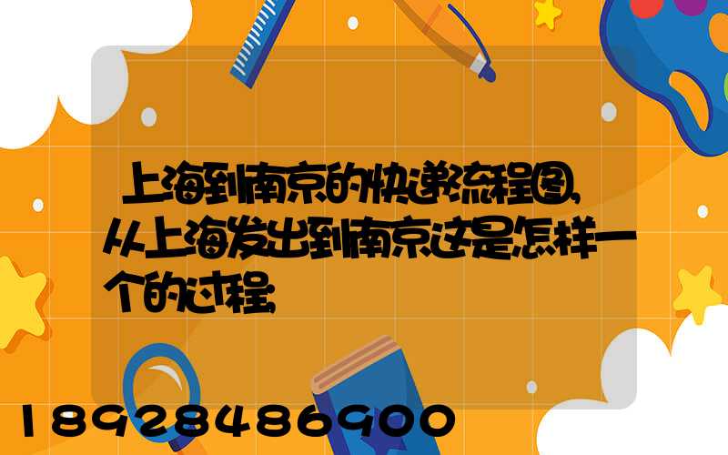 上海到南京的快递流程图,从上海发出到南京这是怎样一个的过程