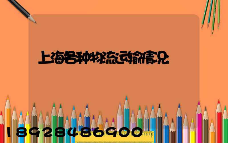 上海各种物流运输情况