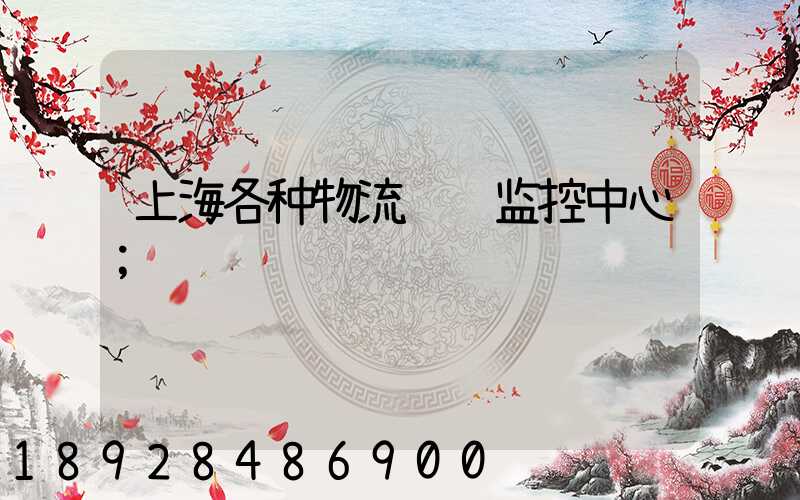 上海各种物流运输监控中心