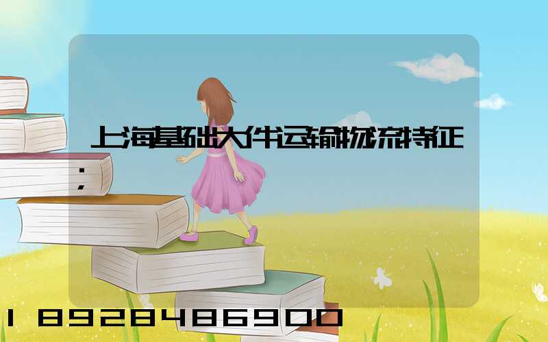 上海基础大件运输物流特征
