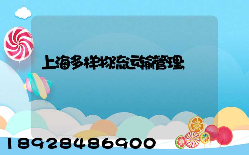 上海多样物流运输管理