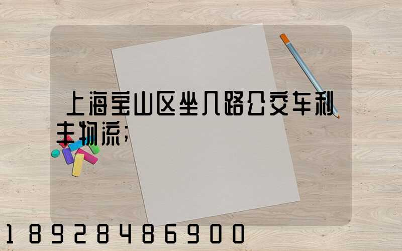 上海宝山区坐几路公交车利丰物流