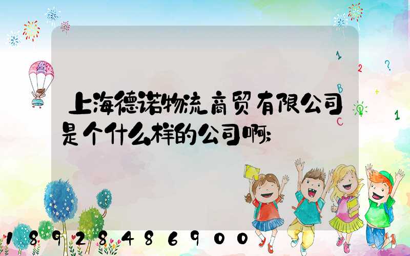 上海德诺物流商贸有限公司是个什么样的公司啊