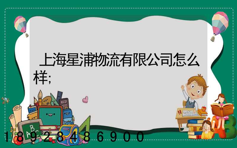 上海星浦物流有限公司怎么样