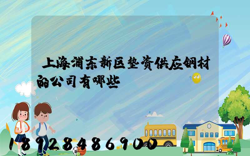 上海浦东新区垫资供应钢材的公司有哪些
