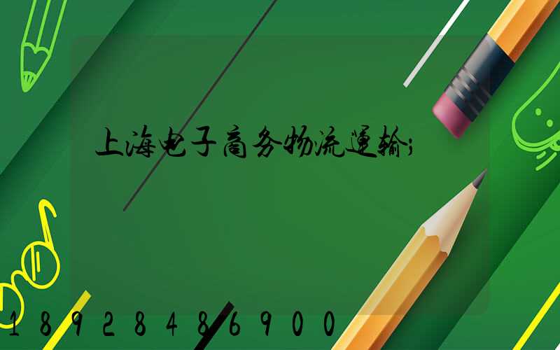 上海电子商务物流运输