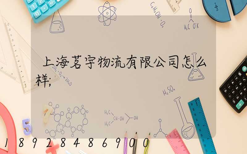 上海茗宇物流有限公司怎么样