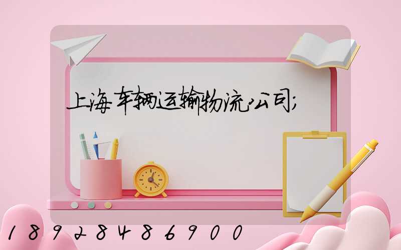 上海车辆运输物流公司