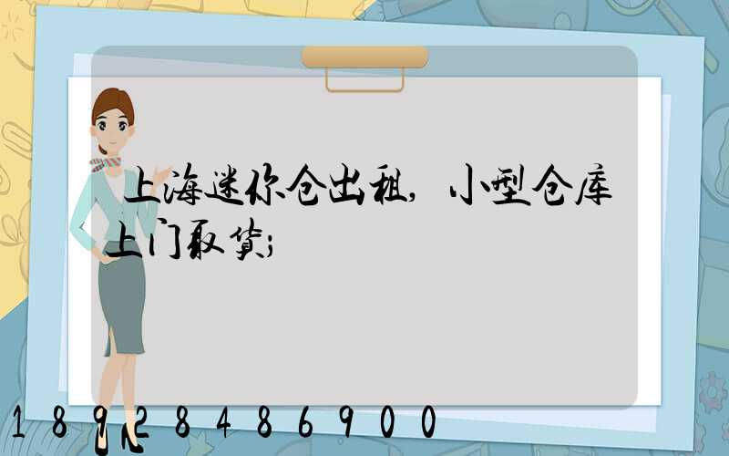 上海迷你仓出租,小型仓库上门取货