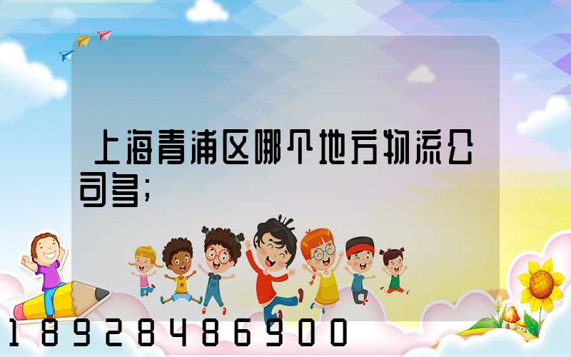 上海青浦区哪个地方物流公司多