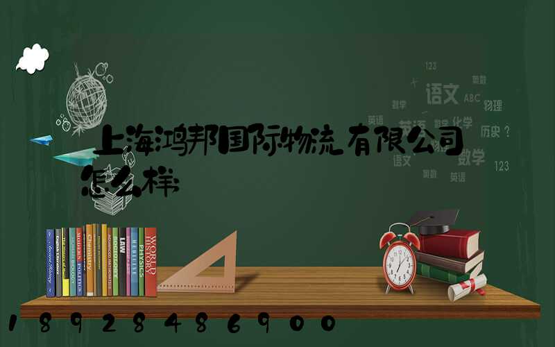上海鸿邦国际物流有限公司怎么样