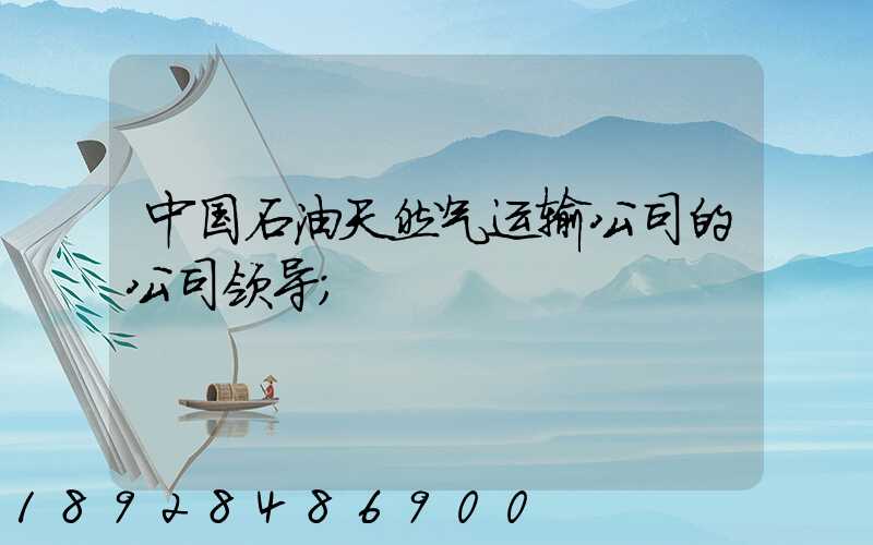 中国石油天然气运输公司的公司领导