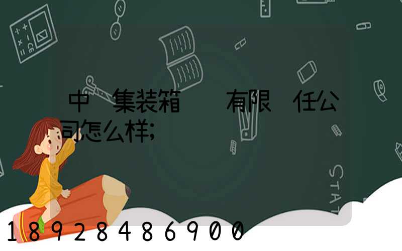 中铁集装箱运输有限责任公司怎么样