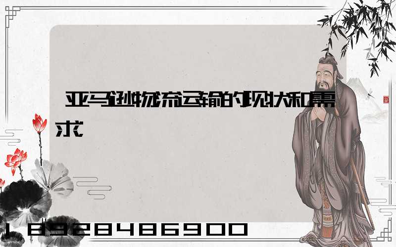 亚马逊物流运输的现状和需求