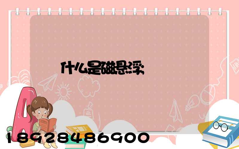 什么是磁悬浮