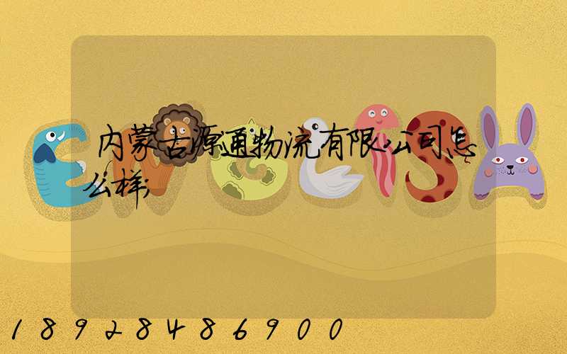 内蒙古源通物流有限公司怎么样