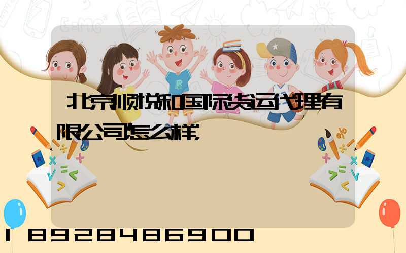 北京顺悦和国际货运代理有限公司怎么样