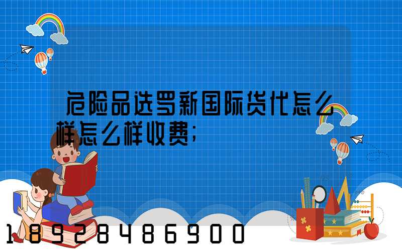 危险品选罗新国际货代怎么样怎么样收费