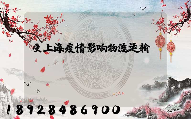 受上海疫情影响物流运输