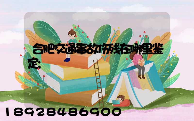 合肥交通事故伤残在哪里鉴定