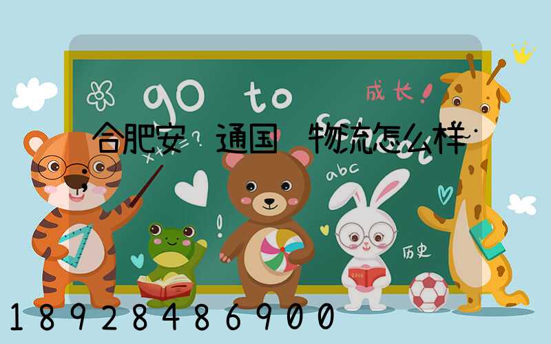 合肥安顺通国际物流怎么样