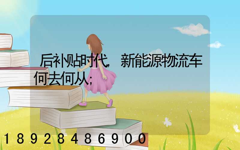 后补贴时代,新能源物流车何去何从