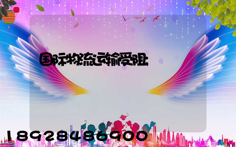国际物流运输受阻