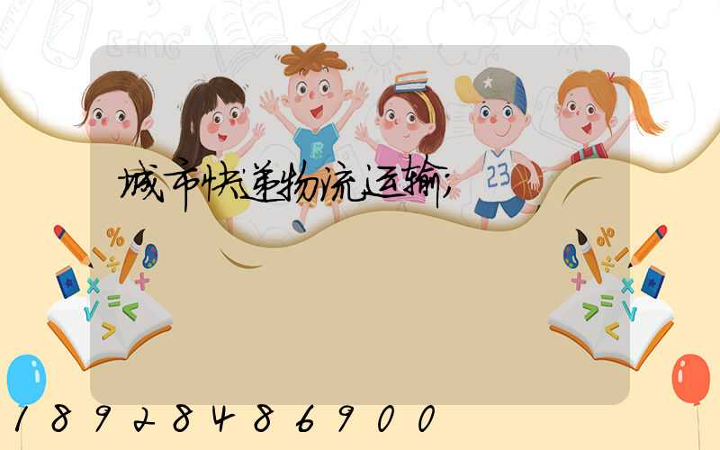 城市快递物流运输