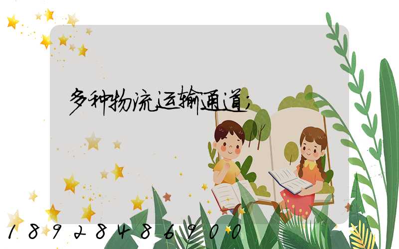 多种物流运输通道