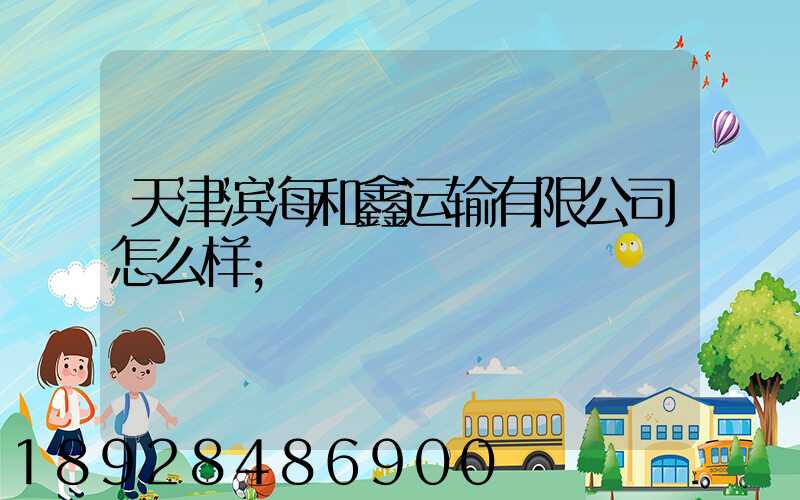 天津滨海和鑫运输有限公司怎么样
