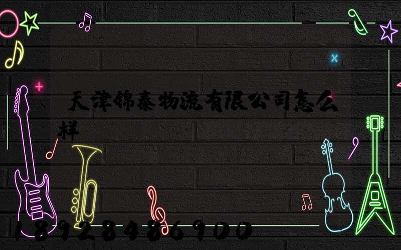 天津锦泰物流有限公司怎么样