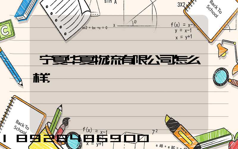 宁夏华夏物流有限公司怎么样