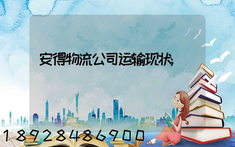 安得物流公司运输现状