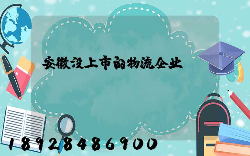 安徽没上市的物流企业
