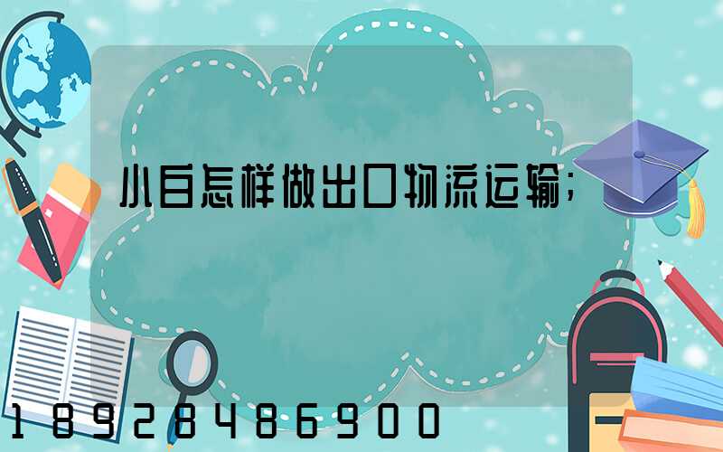 小白怎样做出口物流运输