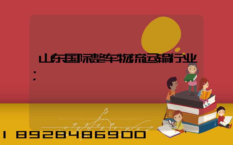 山东国际整车物流运输行业