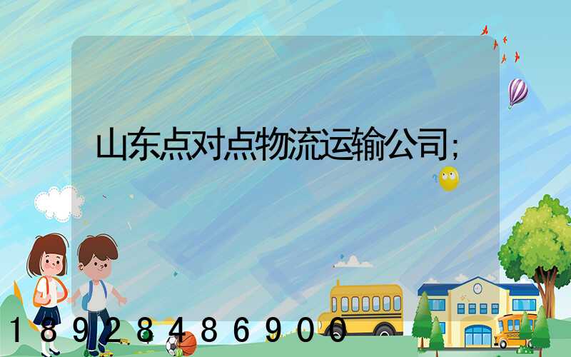 山东点对点物流运输公司