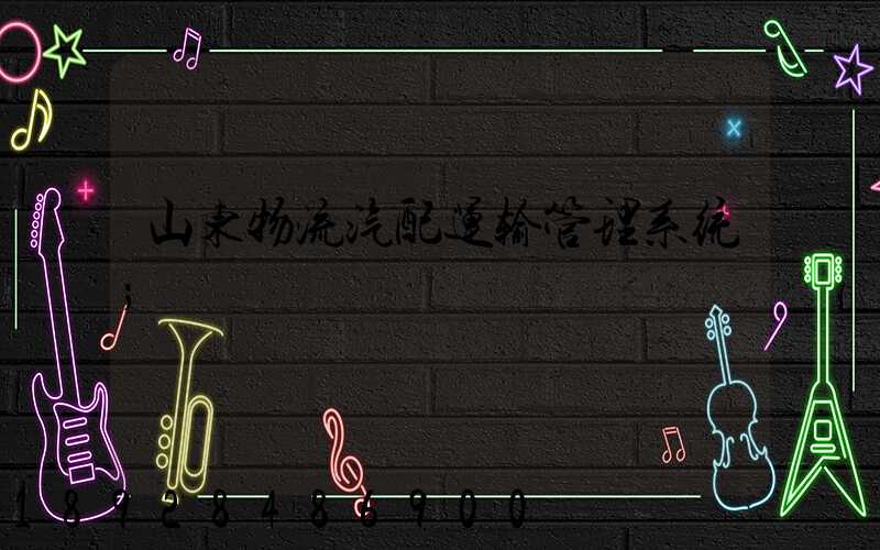 山东物流汽配运输管理系统