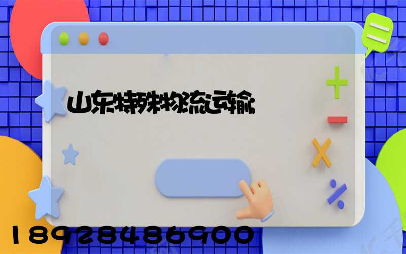 山东特殊物流运输