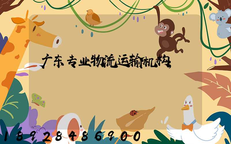 广东专业物流运输机构