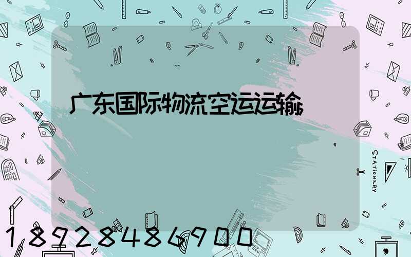 广东国际物流空运运输