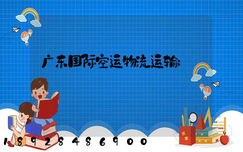 广东国际空运物流运输