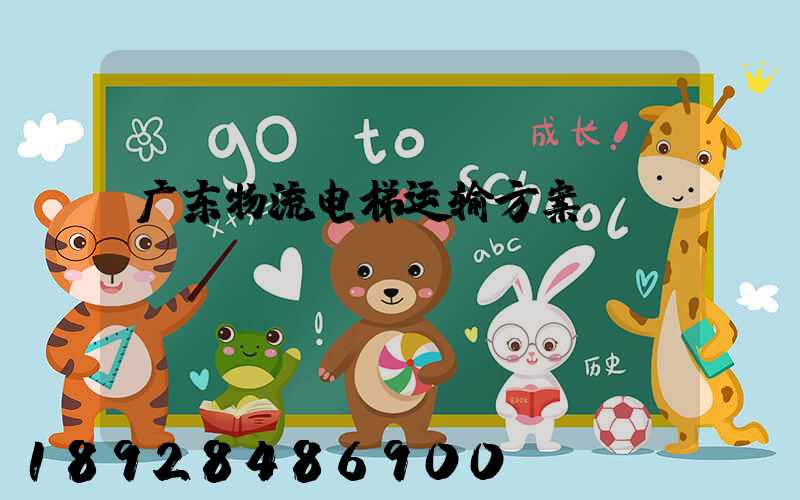 广东物流电梯运输方案