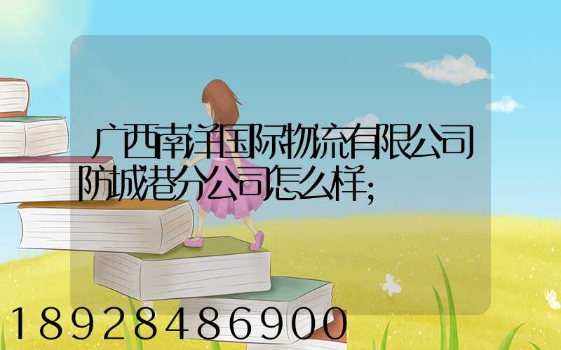 广西南洋国际物流有限公司防城港分公司怎么样