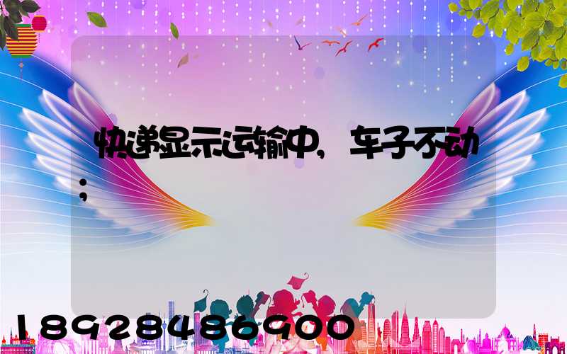 快递显示运输中,车子不动