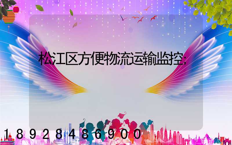 松江区方便物流运输监控