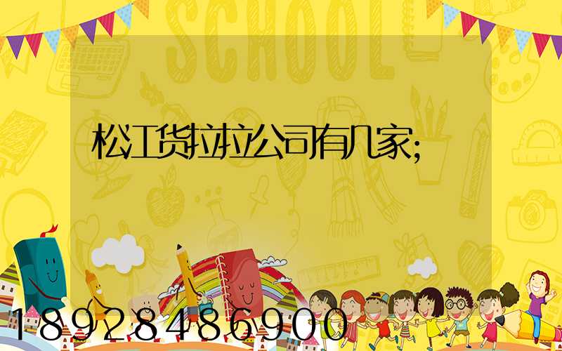 松江货拉拉公司有几家