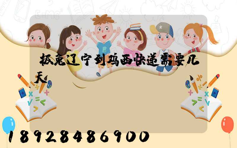 极兔辽宁到鸡西快递需要几天