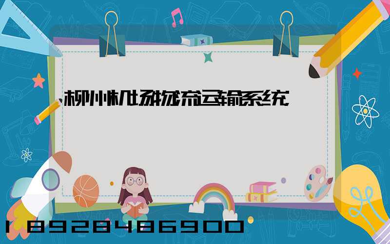 柳州机场物流运输系统