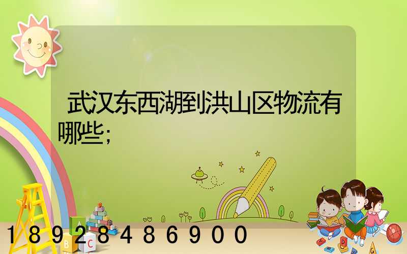 武汉东西湖到洪山区物流有哪些